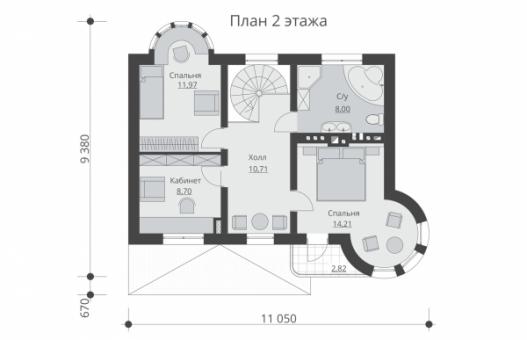 Проект двухэтажного дома с цокольным этажом